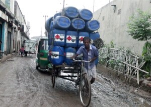 Moving solvent